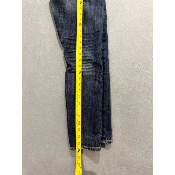 Lucky Brand Sienna Cigarette Jeans Low Rise Stone Wash Denim Blue Women SZ 00/24 - Picture 9 of 10